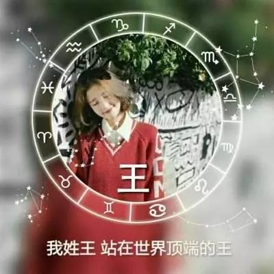 不妨试一试这些风格的微信姓氏头像!