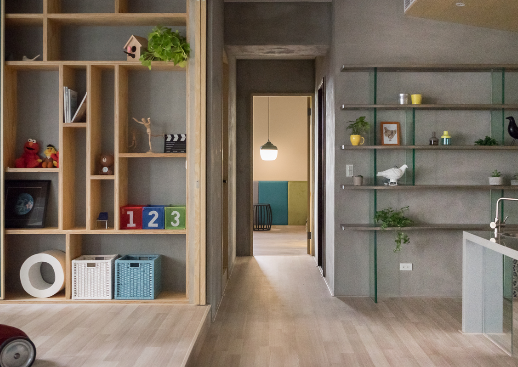 家居:水泥墙面做电视墙的大宅装修也很美!简约现代温馨活泼