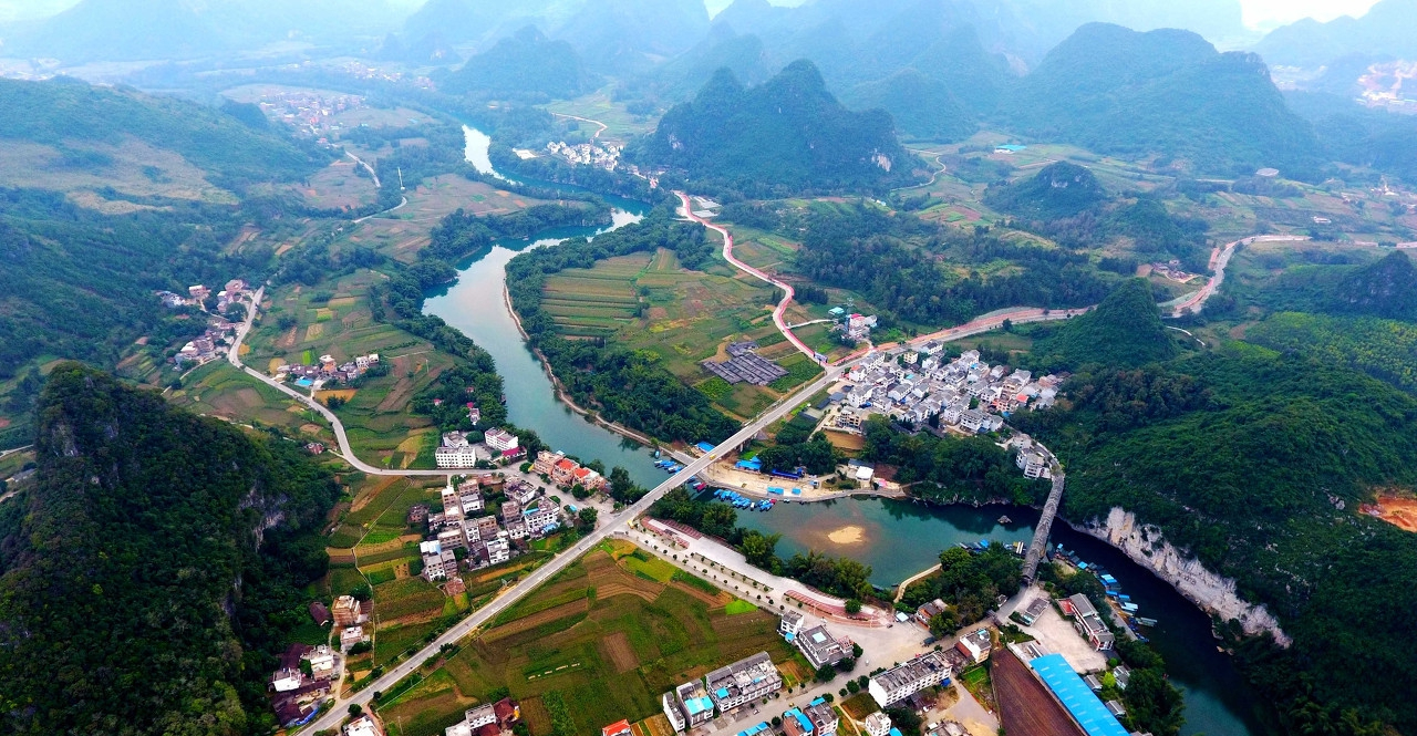 风景如画的刘三姐家乡宜州,美比桂林山水