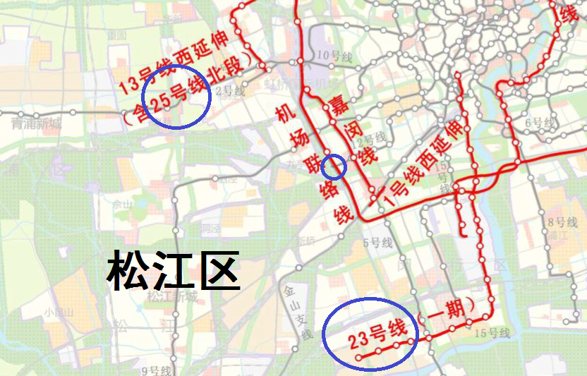 解读松江区的轨道交通计划:12号线,23号线,25号线都在