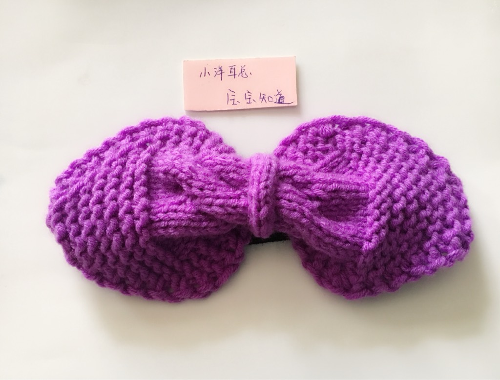 学织一款漂亮的蝴蝶结发带