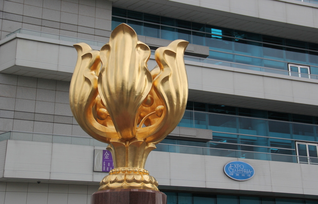 永远盛开紫荆花的广场-金紫荆花广场