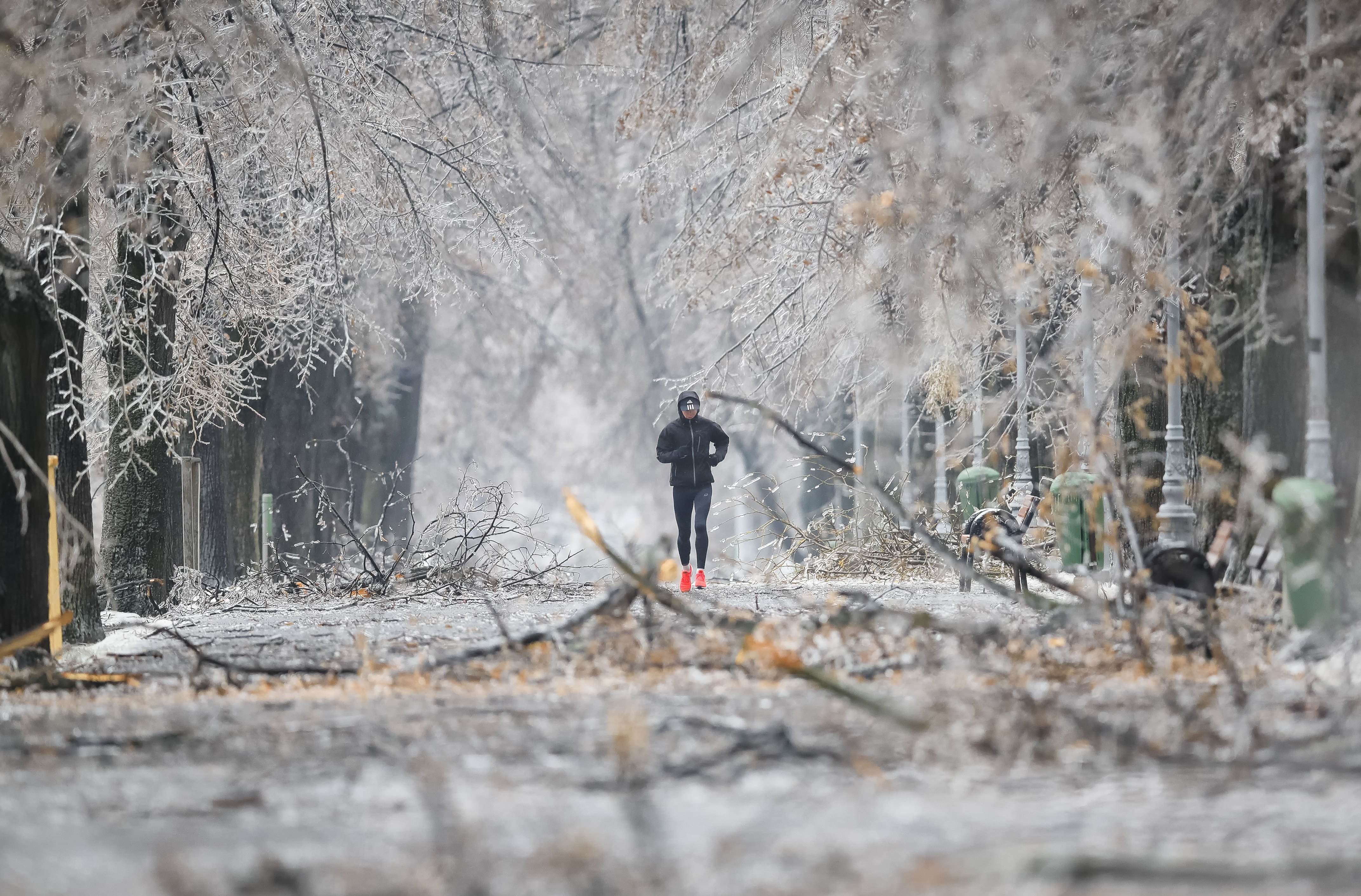 罗马尼亚冰冻雨雪天气严重影响交通