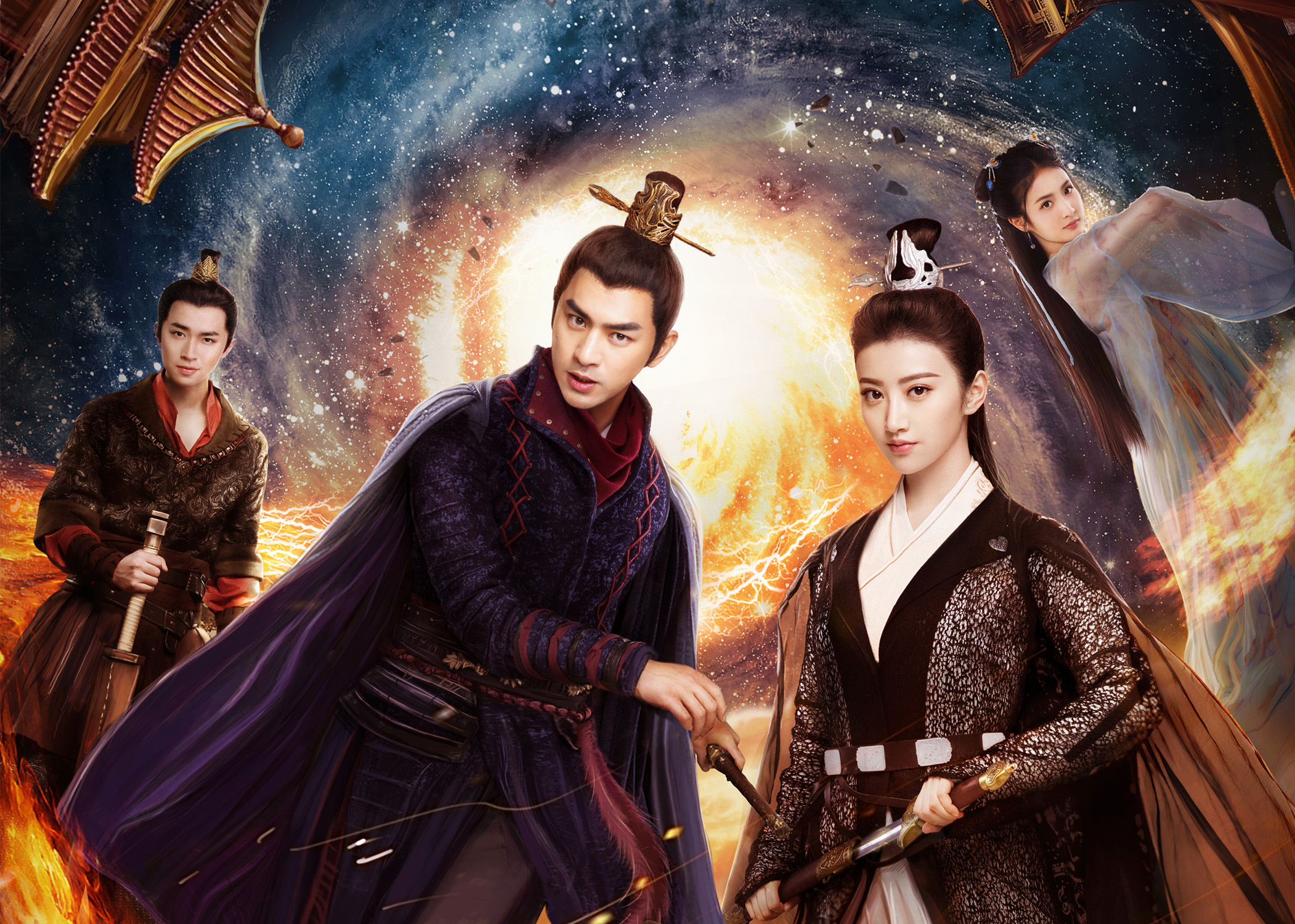 在扮相上,并没有跟以前那些大ip仙侠剧男主一样,有着纤纤出尘的仙气