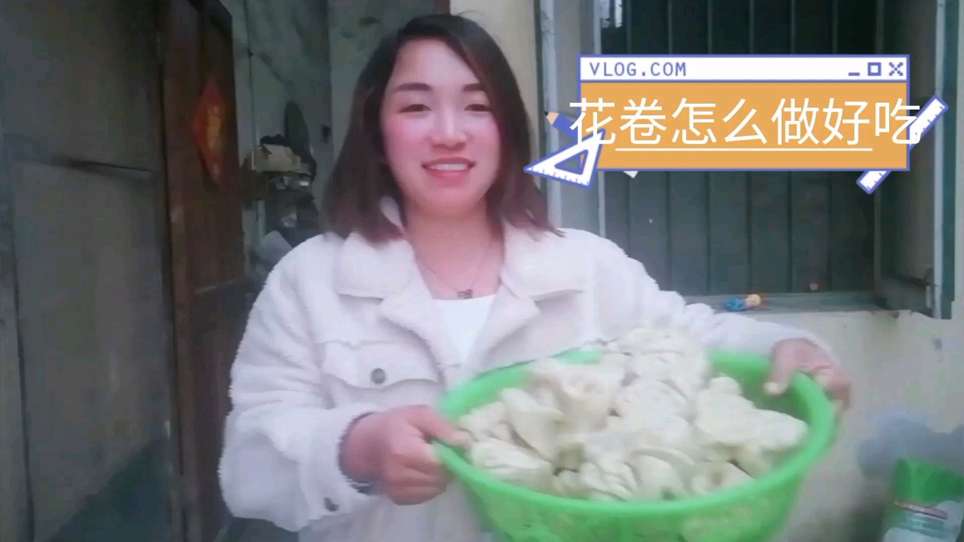 农村婆媳俩烧地锅做花卷,全家人吃不够,阿呆教你花卷拧法!