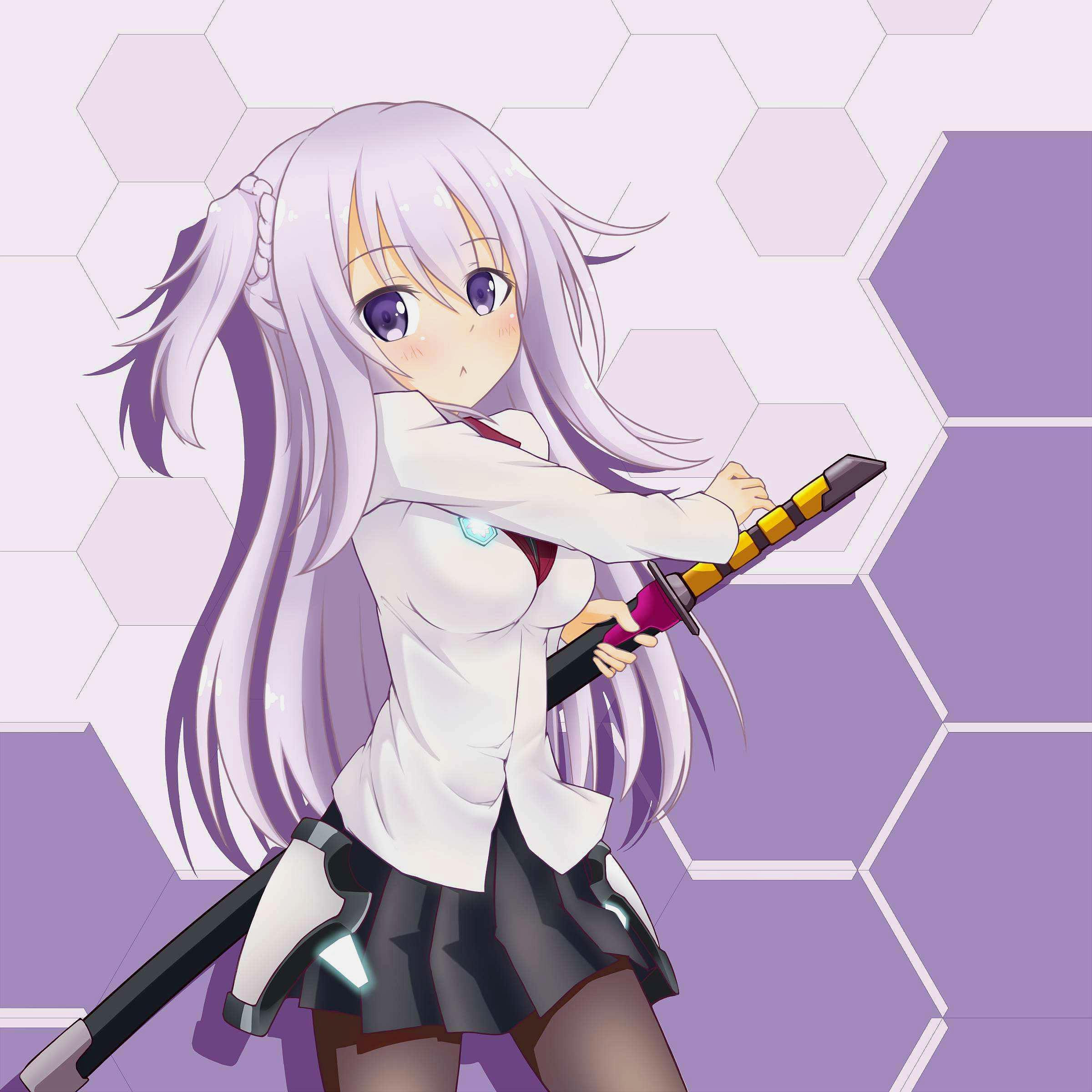 更衣小夜,出自《blood-c》. 转载自百家号作者:梦幻的追求者