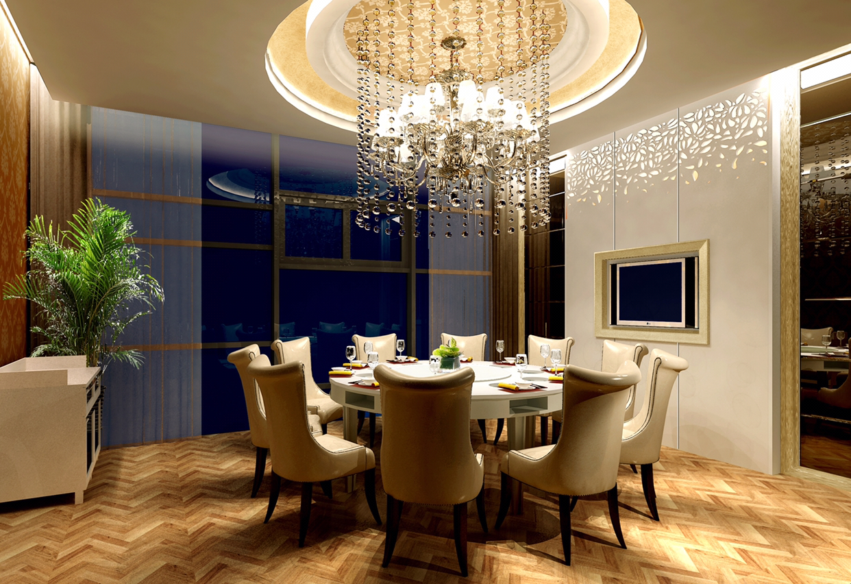 酒店大厅包厢设计效果表现!