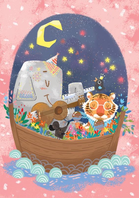 小清新插画学习临摹插画壁纸素材,充满童趣的创意儿童插画图集1