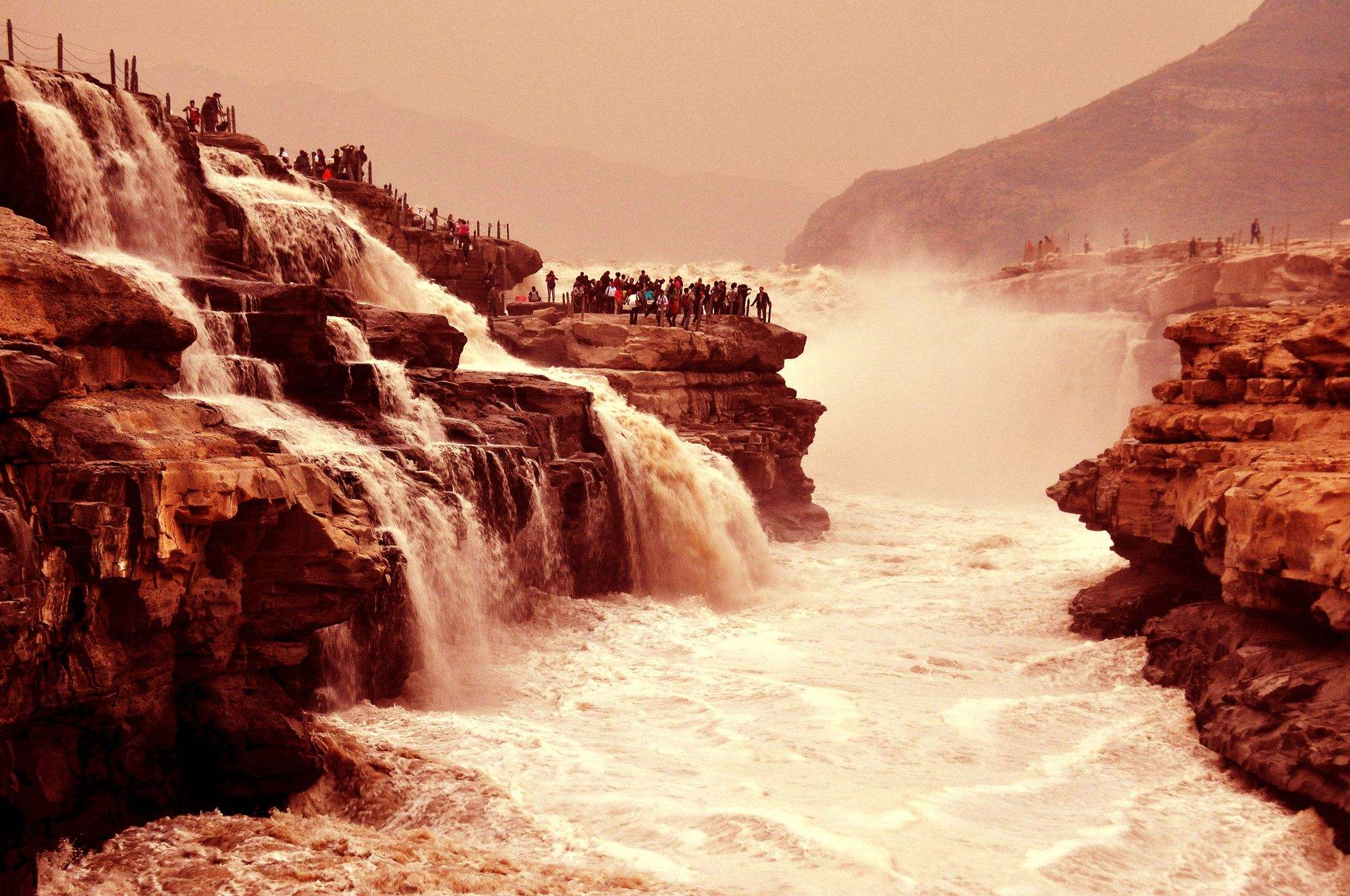 黄河的著名景观图片