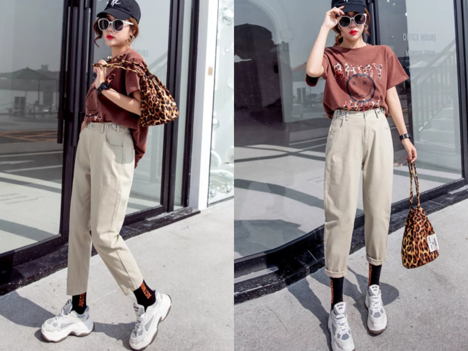 奶奶裤 老爹鞋,这样的穿法火了,时髦感满满的!