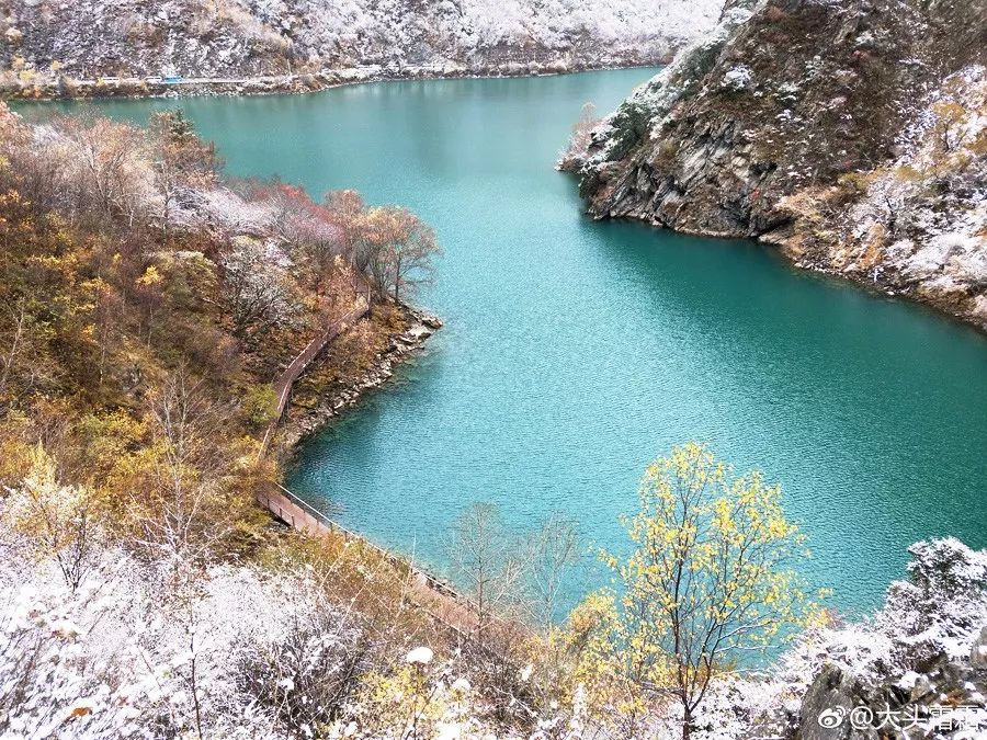 松坪沟雪景图片