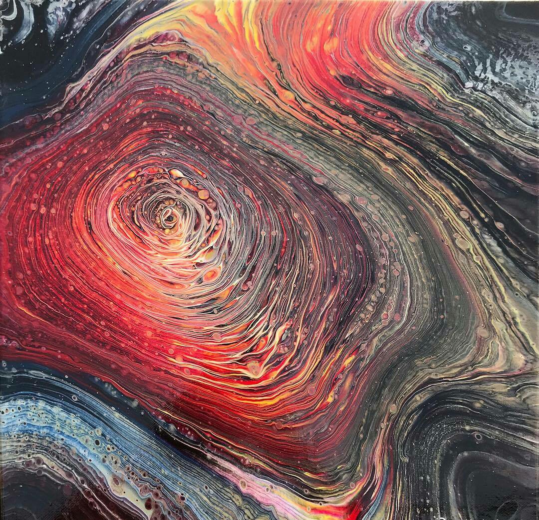 流彩画的艺术,让人们在生活中欣赏到如此不同寻常的艺术效果,流动起来