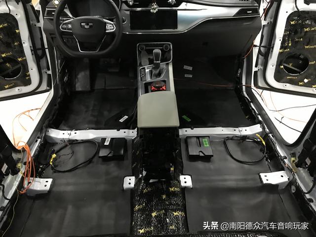 南阳汽车音响改装之吉利缤瑞全车隔音降噪改装大麦汽车隔音