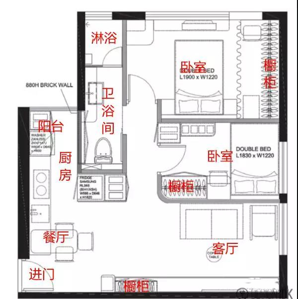 香港公寓户型图图片