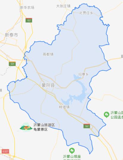 蒙阴县蒙阴镇地图图片