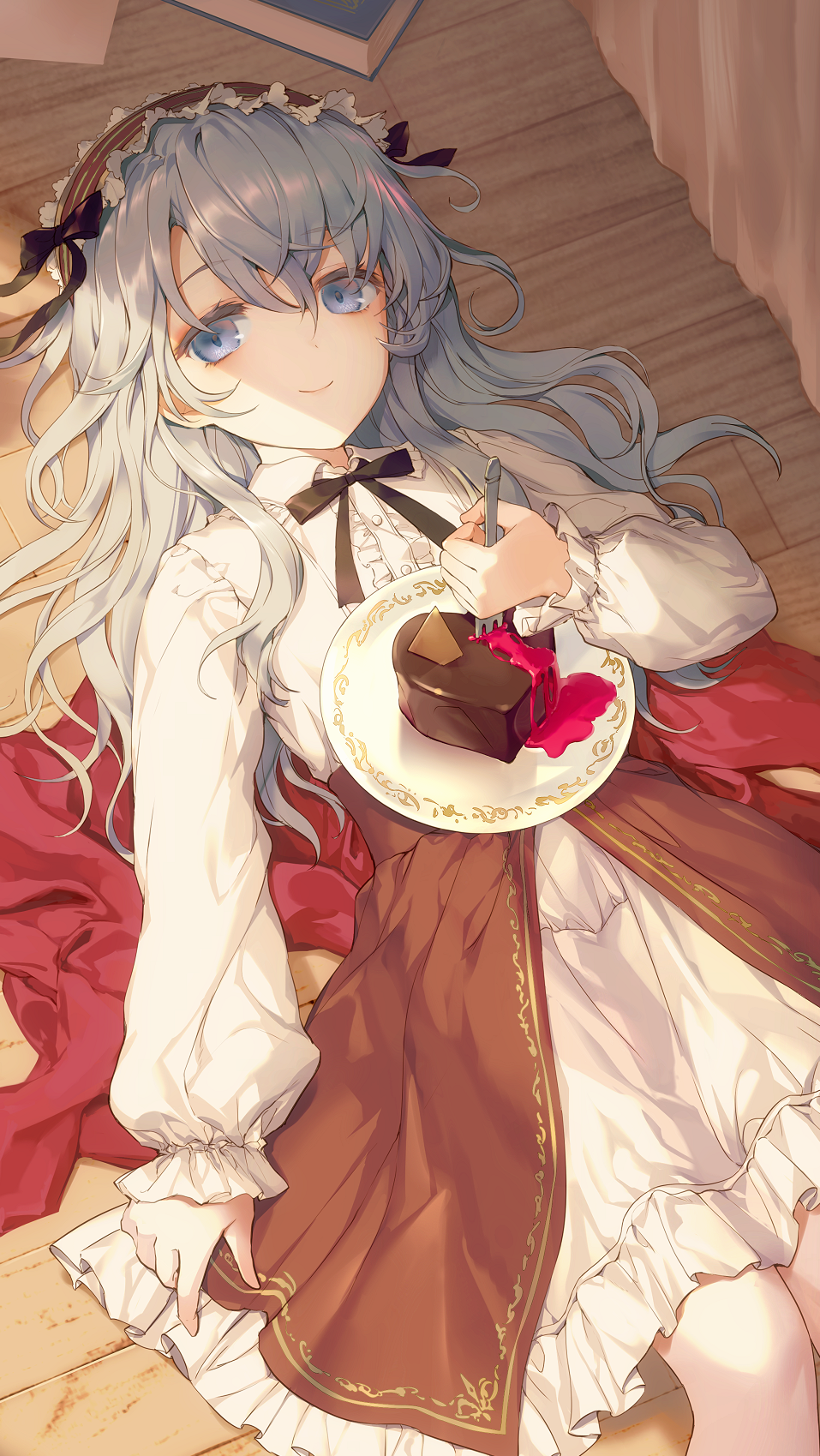 动漫壁纸,学院风,黑丝,白丝