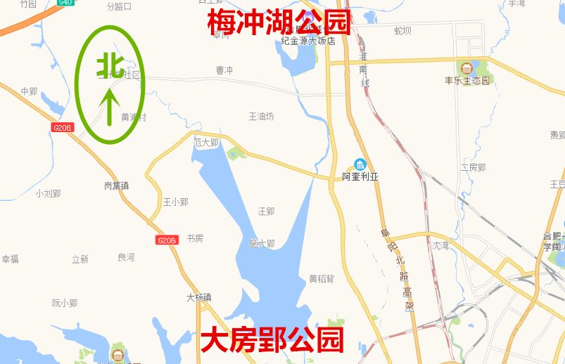 合肥杏花公园路线图图片