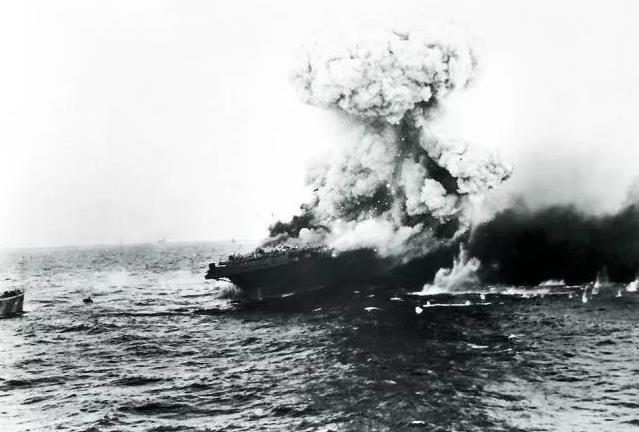 列克星敦号珊瑚海海战中击沉一艘日本航母 最后被自家驱逐舰击沉