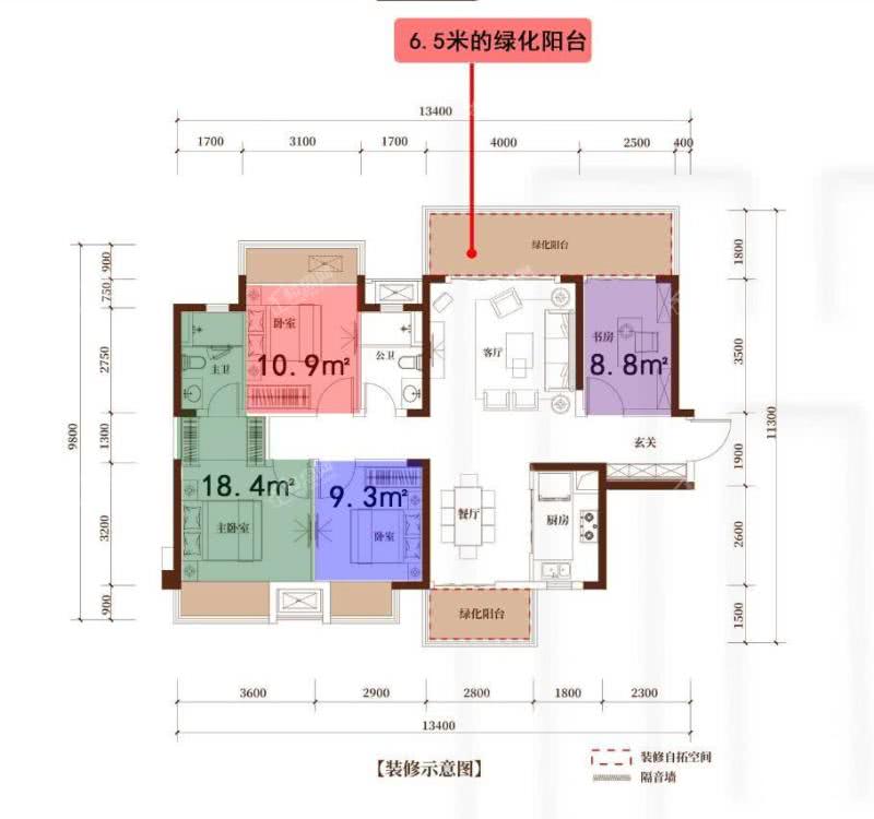 花熙府户型图图片