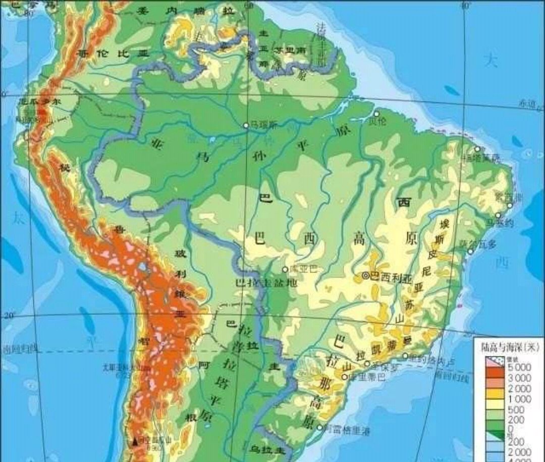 亚马孙河的地理位置图片