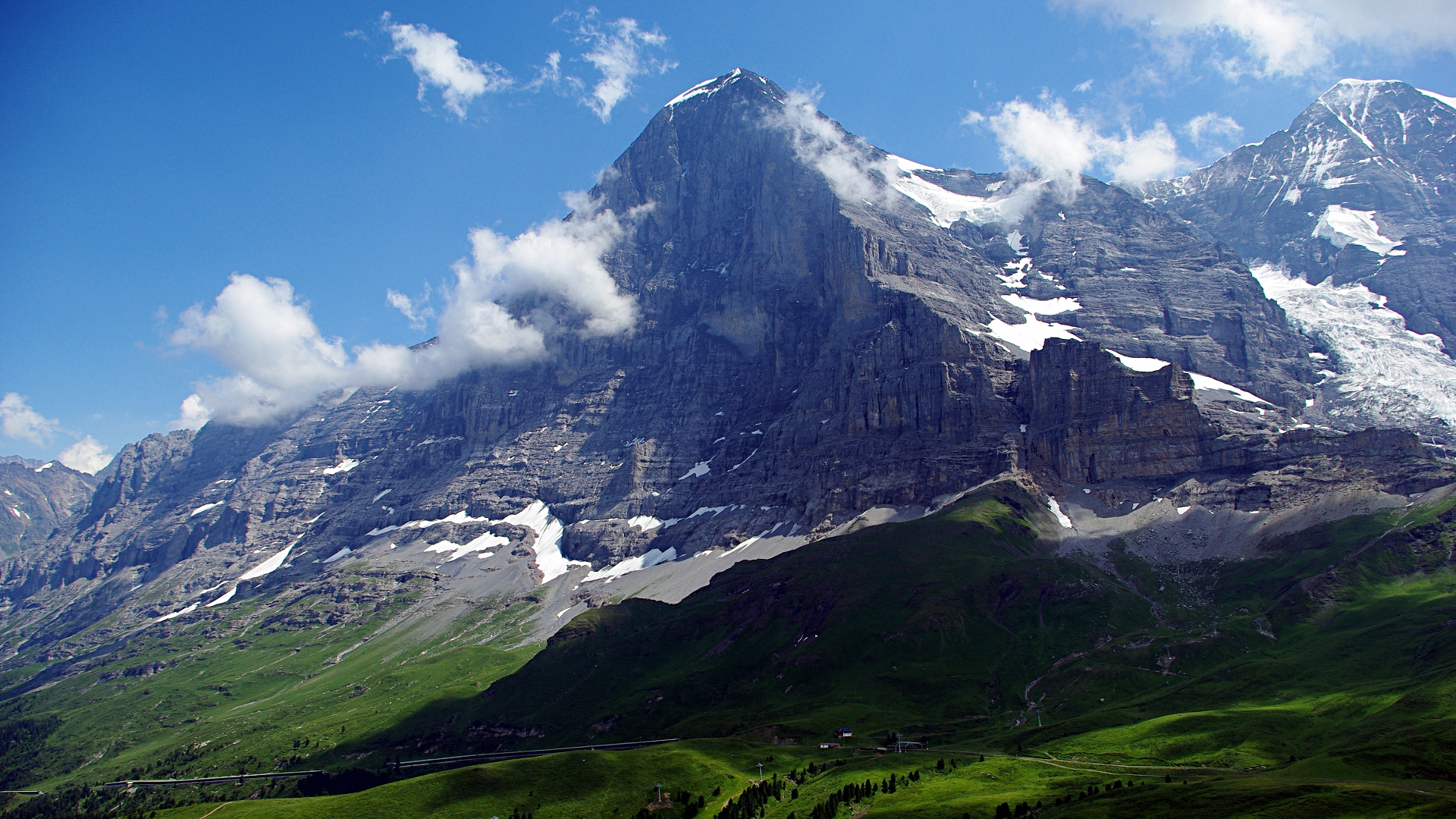 阿尔卑斯山最高峰图片