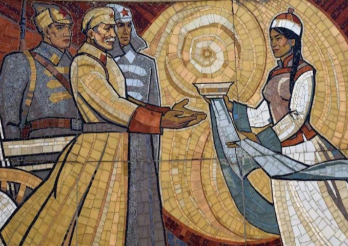 苏联时期的壁画事业,爱国主义题材天顶画非常兴盛