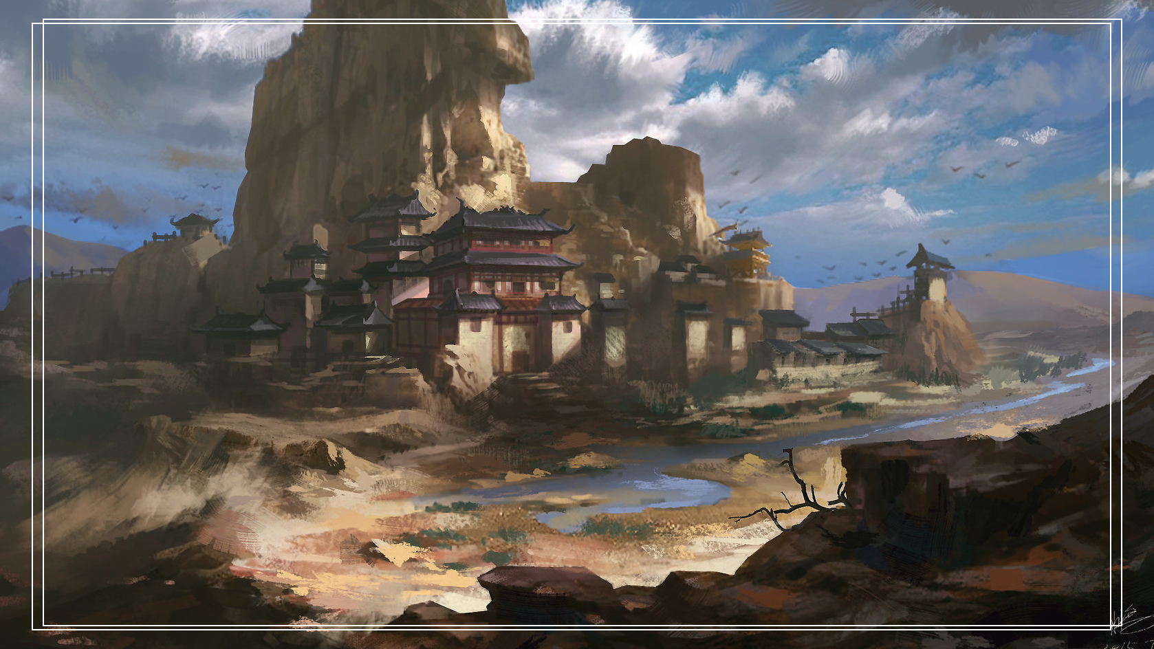 超清壁纸福利:绝美古风游戏场景概念设计图集锦