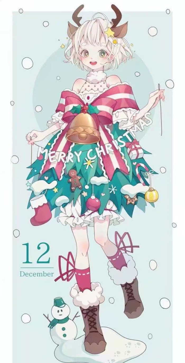 日本插画师|绘制的4到12月拟人化人物少女,怎么可以这么卡哇伊!