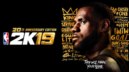 官方:nba2k19封面人物為勒布朗-詹姆斯