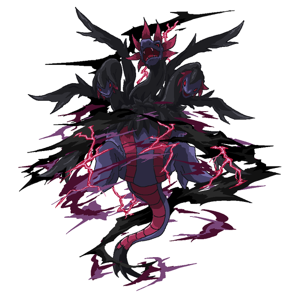 三首恶龙同样也是准神之一,它拥有三个非常凶残的头颅,看起来就没有人