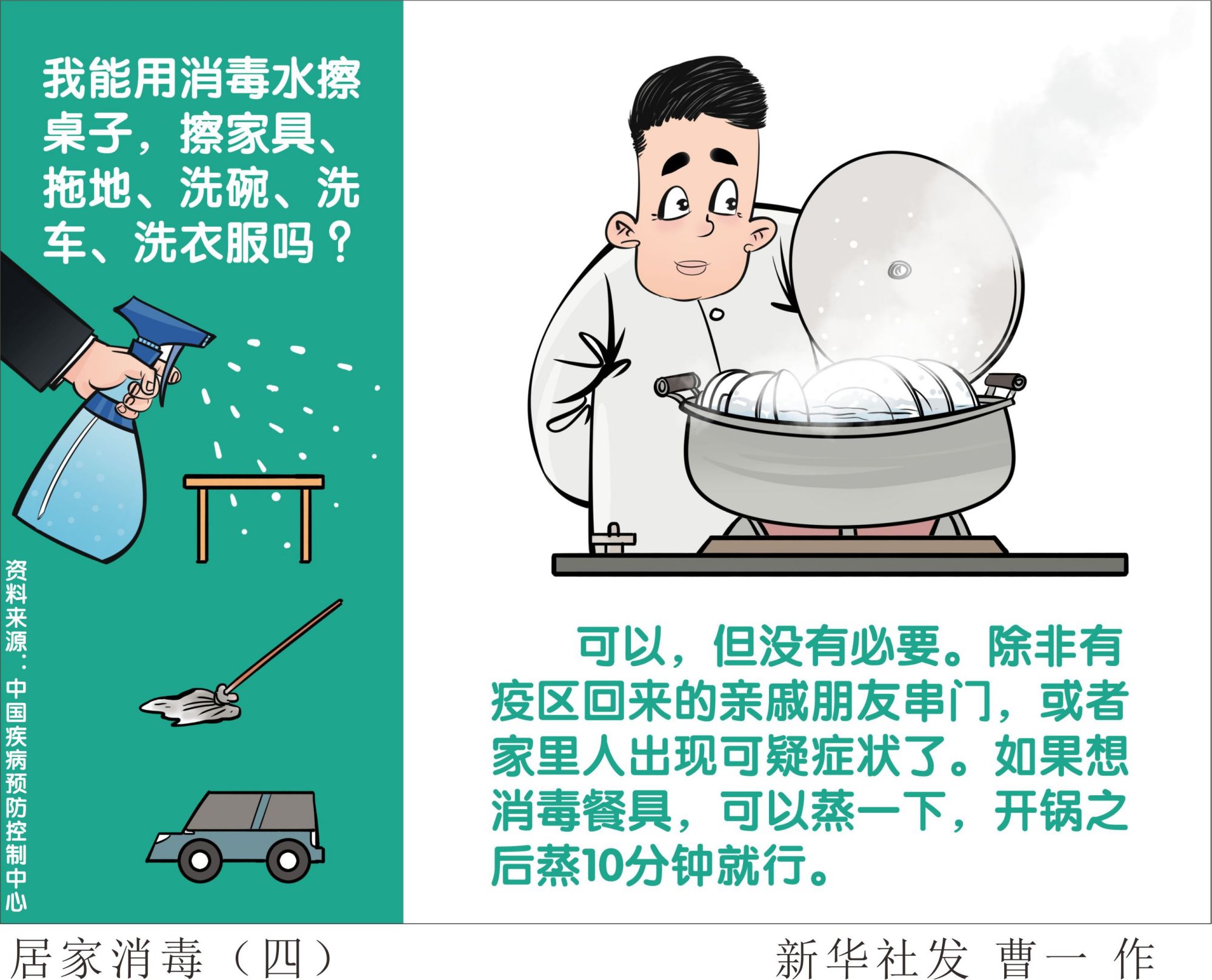 (图表·漫画)「聚焦疫情防控」居家消毒(四)