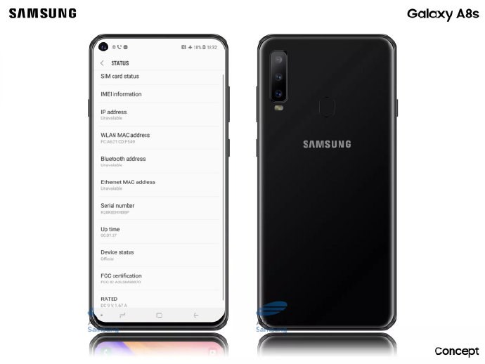三星a8s手机参数图片