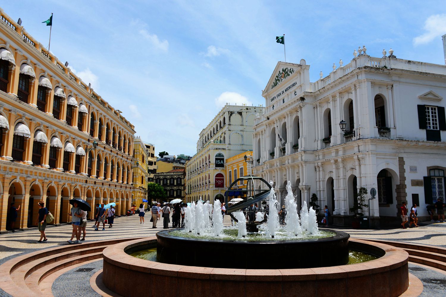 旅途中的美好回忆——澳门市政厅广场随拍