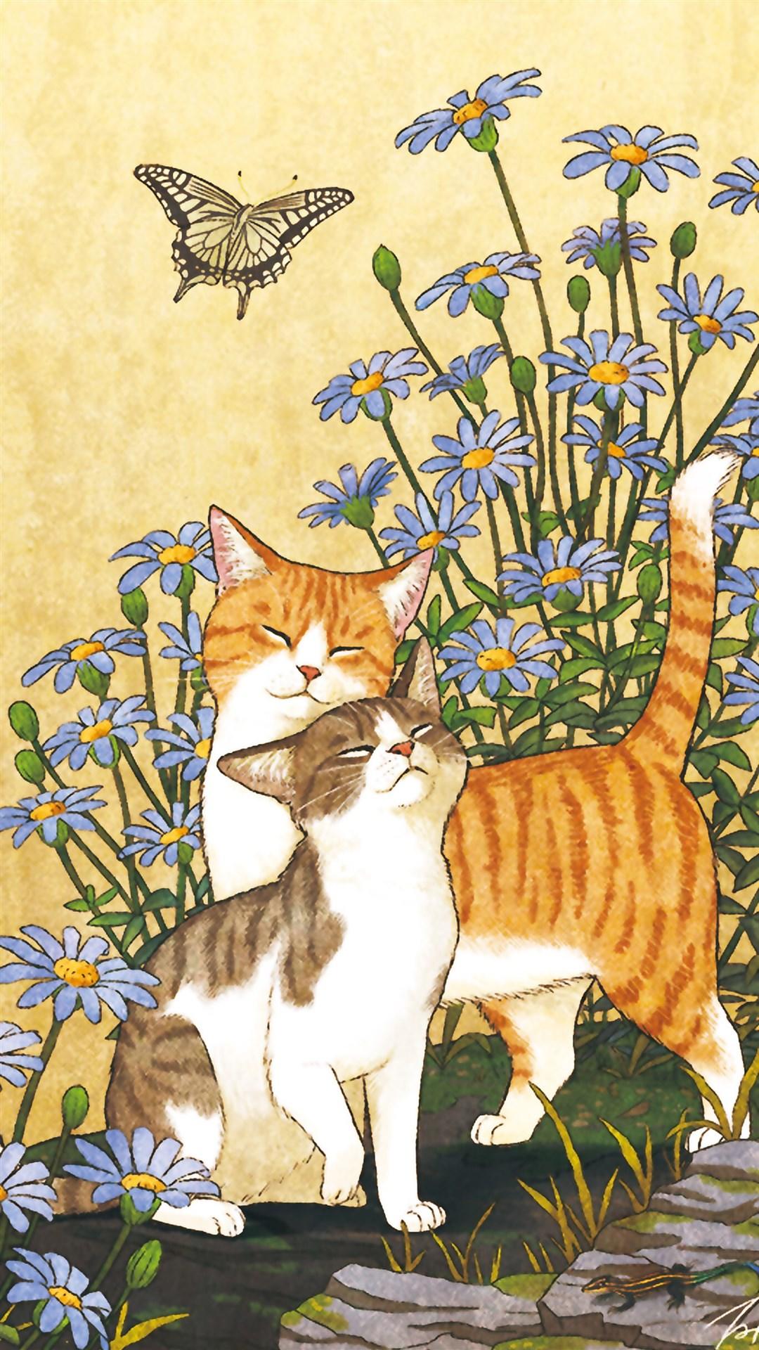 治愈系萌宠手机壁纸:可爱喵星人满满的爱意,喵喵喵