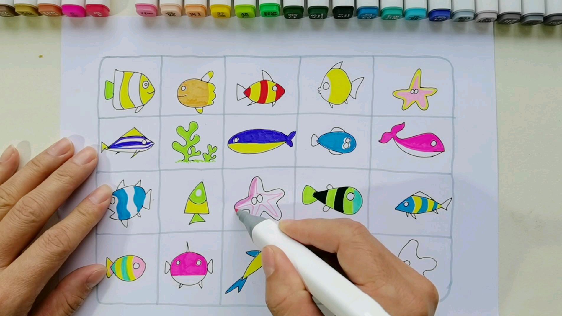 爱画画:年年有“鱼”,画一波卡通小鱼,简单有趣