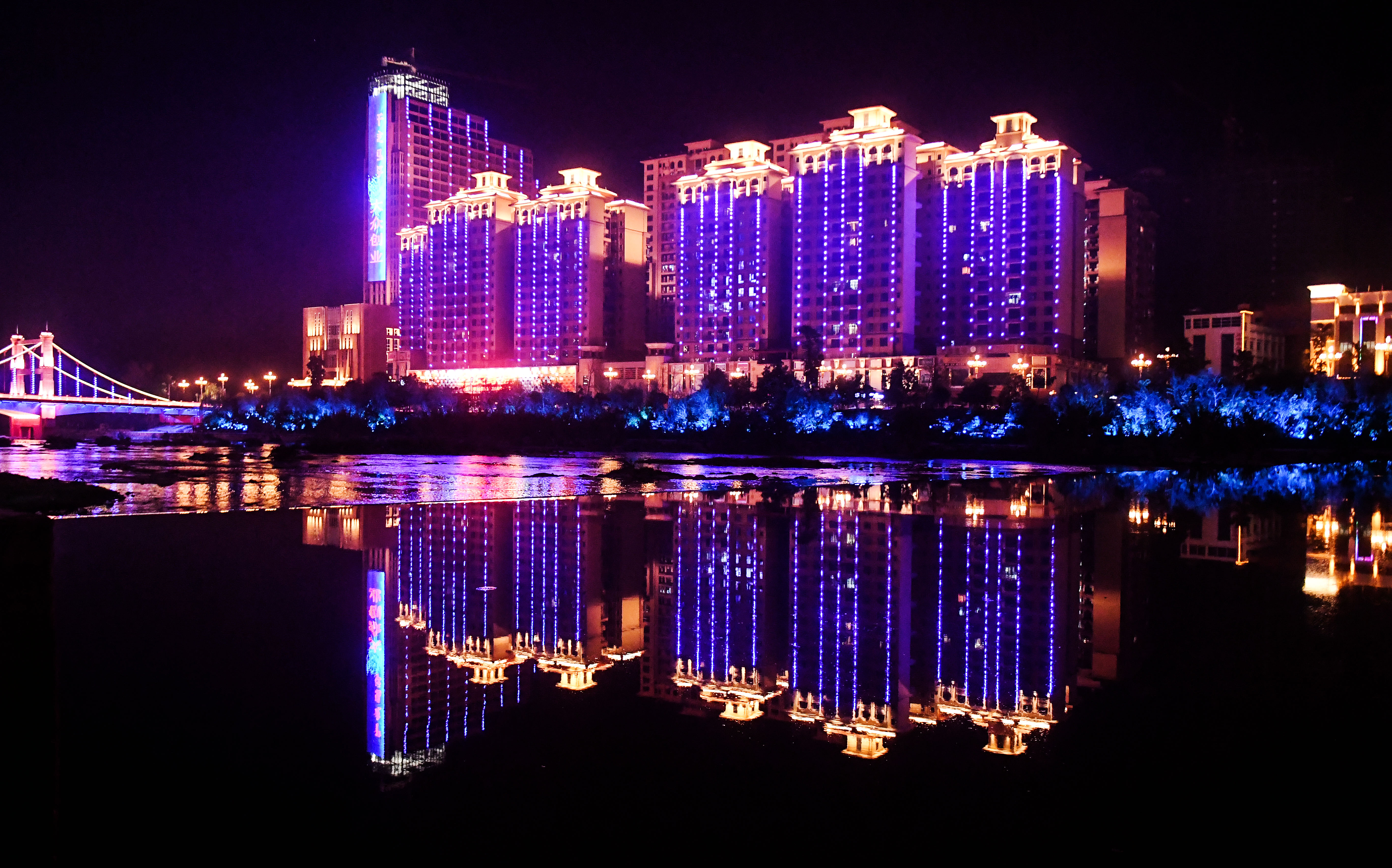 广西荔浦夜色美