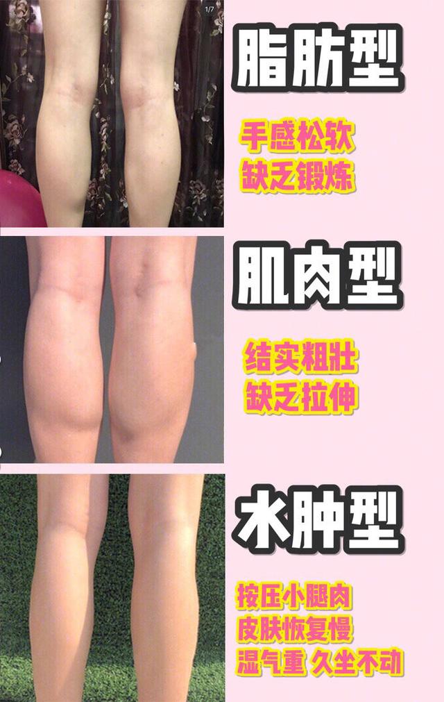 胖腿和瘦腿对比照片图片