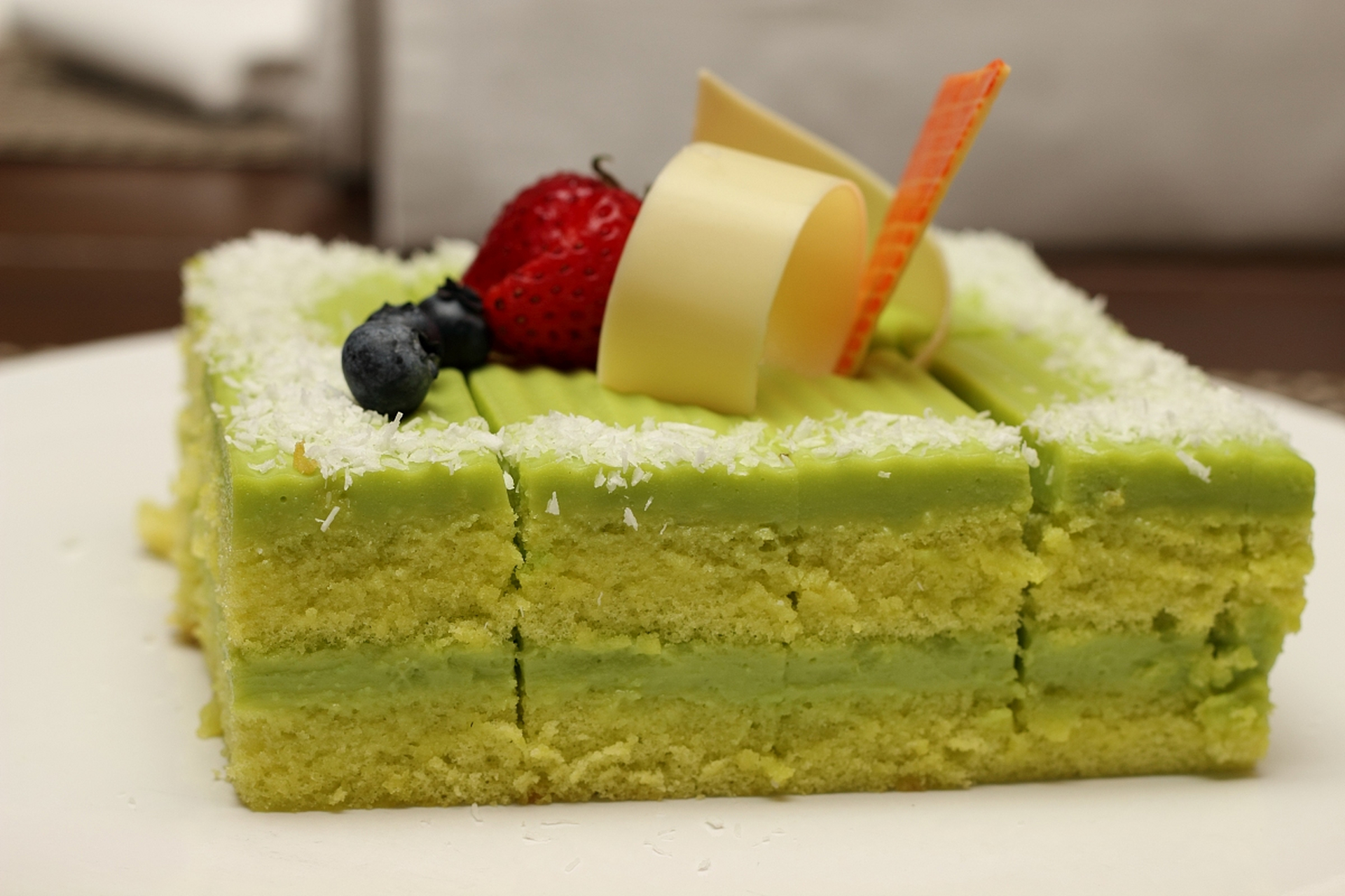 我对抹茶类的糕点似乎情有独钟.