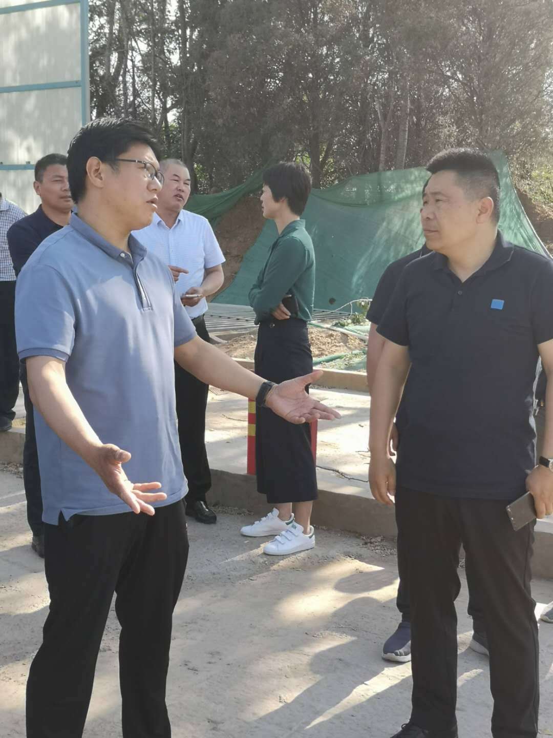 经开区党工委副书记,管委会副主任王义民带队视察前程办事处安置房