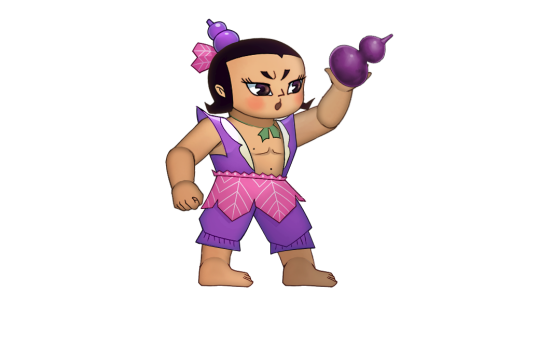 有的会喷火,有的呢,有火眼金睛,总之那七个葫芦娃,各有所长,非常的