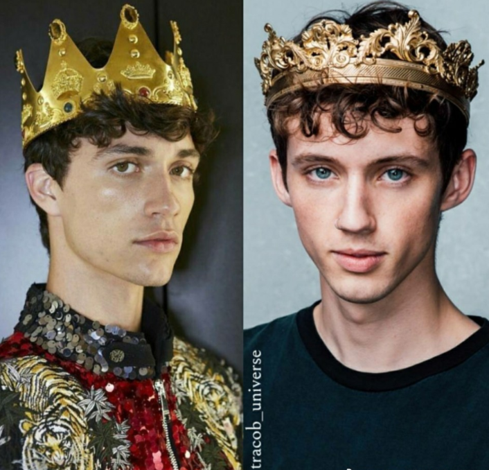 戳爷和男友jacob的八组情头,两个人原来这么像,网友:求个原图