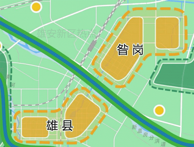 雄东昝岗组团的建设时间点