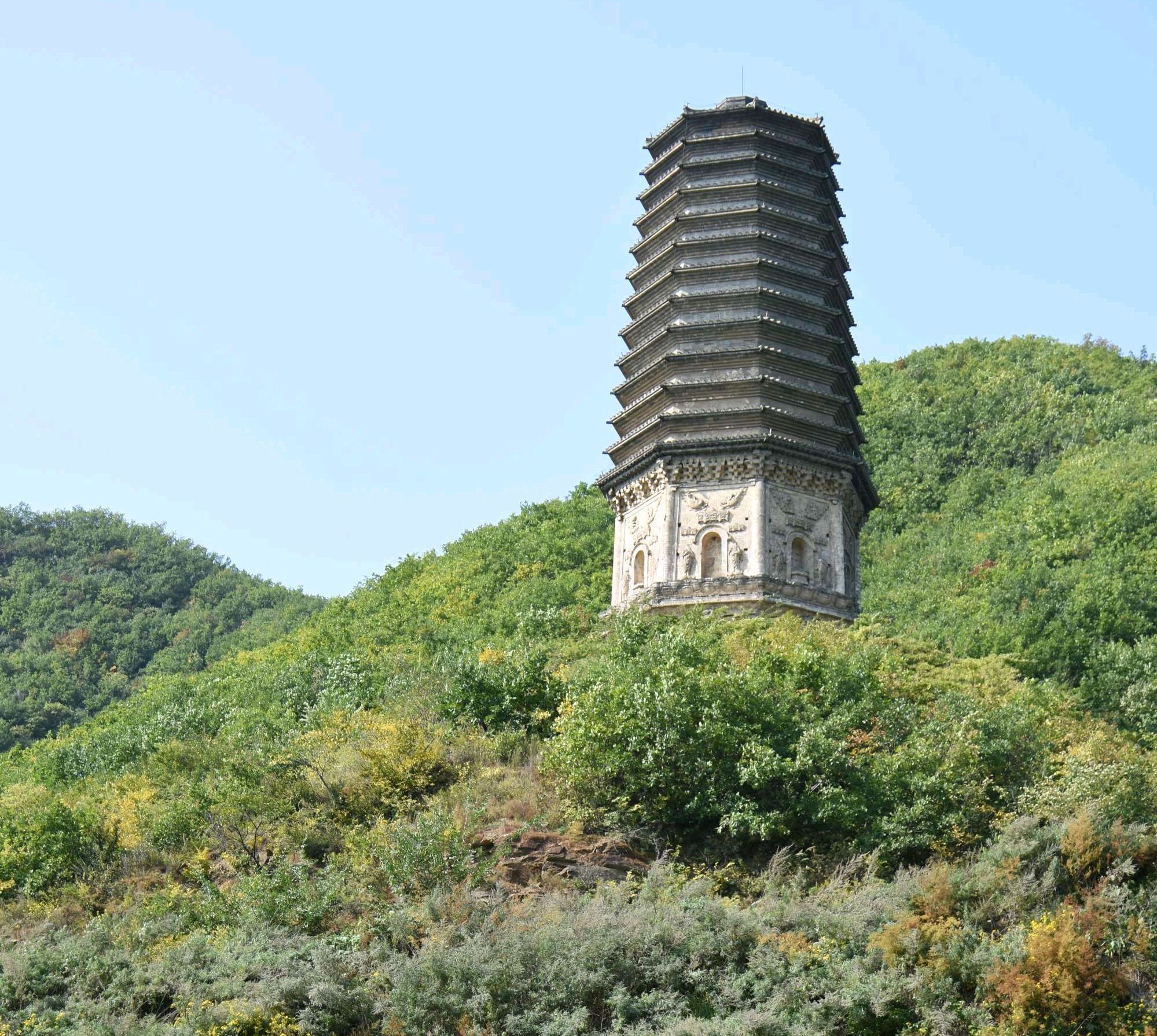 海城析木城金塔:鞍山最高的古塔