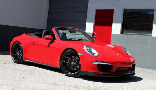 绝美红辣椒保时捷991 carrera s 敞篷车