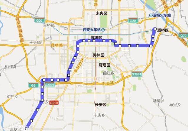 最新!西安地铁6号线一期全线"洞通,通车时间,站点及线路图