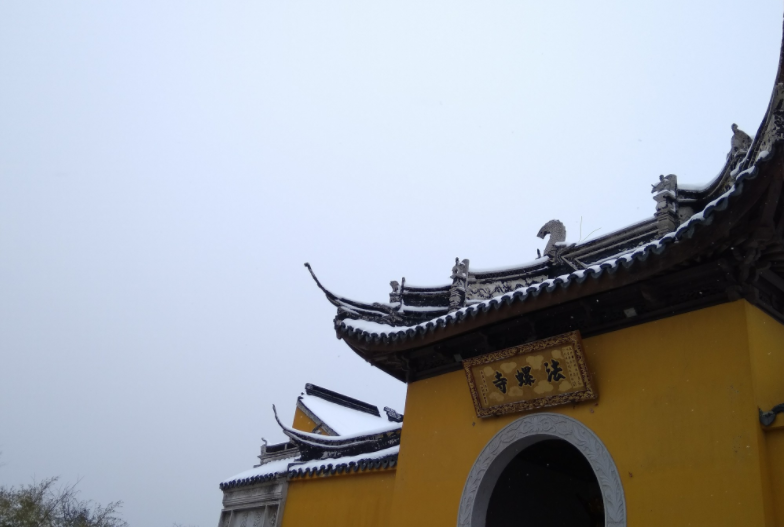 苏州法螺寺雪景,有种别样的古老美!