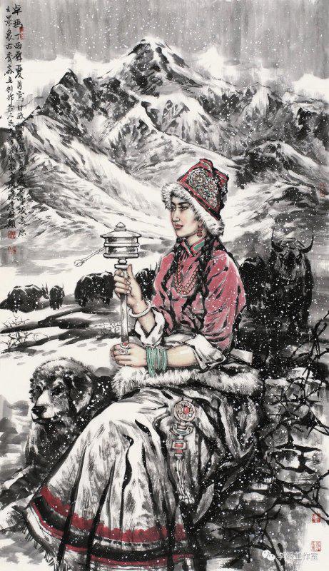 李毅参展作品《卓玛》 李毅艺术简介