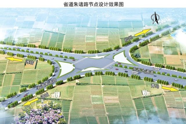 胶州东西大通道线路图图片