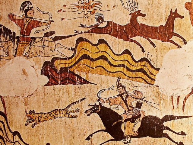 新疆岩画是古代游牧民的文化遗迹,分布较广,内容也很丰富