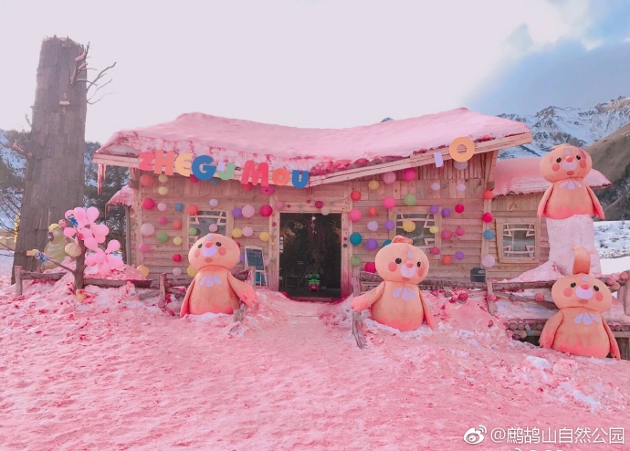 离天空最近的滑雪场,在下着一场粉红色的雪!